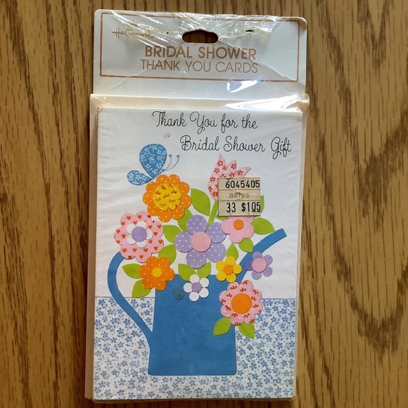 Vintage Hallmark Bridal Shower “Thank You For The Gift” Cards 3 Packs - Picture 1 of 4